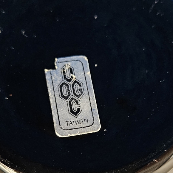 UOCG Vintage Black Japanese Flower Bud Vase With Gold Rim. - Picture 5 of 5